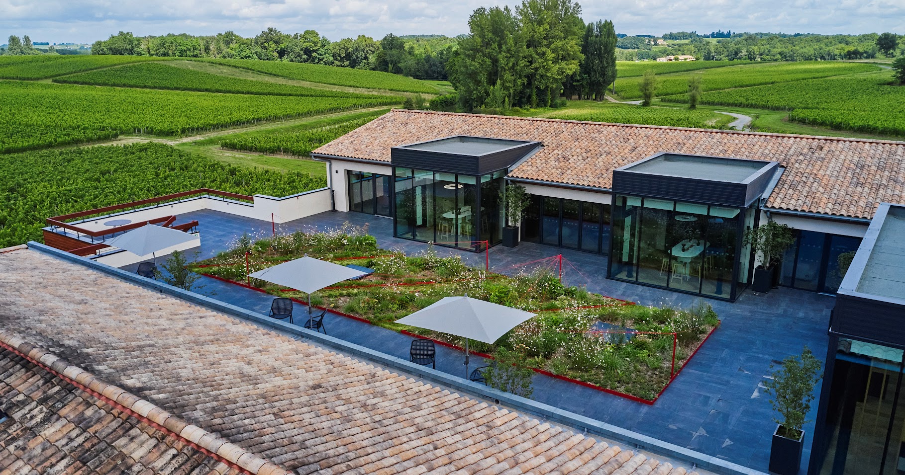 Terrasse vue drone